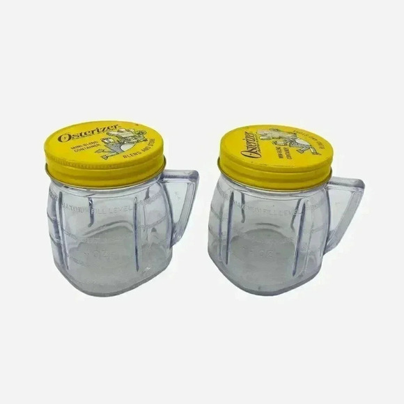 Osterizer Mini Blend Plastic 8 oz Container with Metal Lids & Handle - Picture 4 of 5